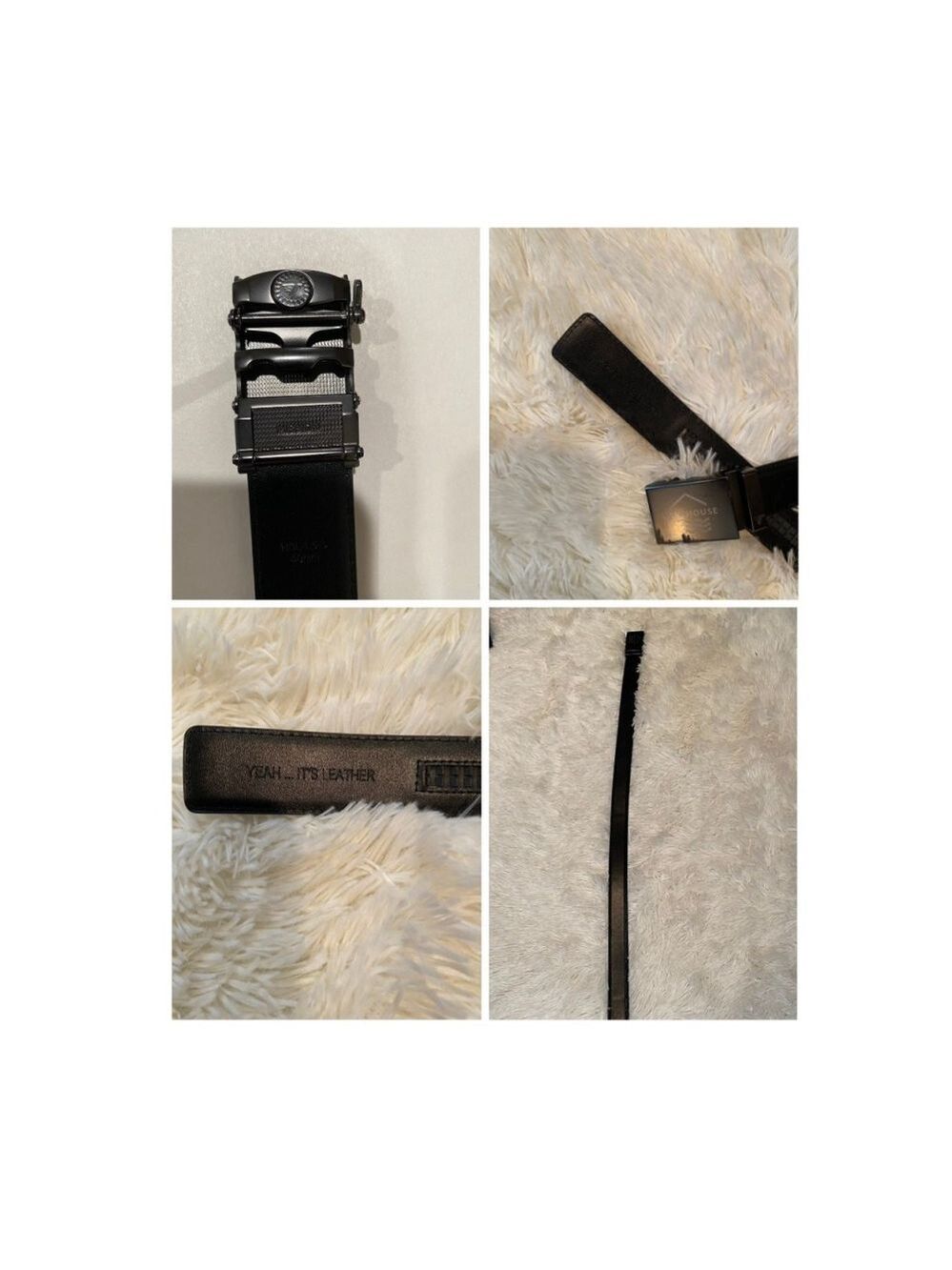 Women’s Mission Buckle and Leather Belt - 40 MM (XLarge)(EUC)
